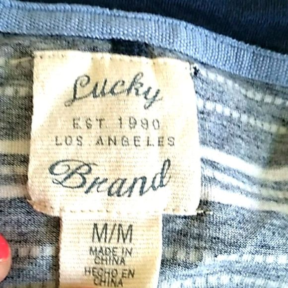 Lucky Brand Blue Stripe T Shirt Trapeze Dress - Picture 8 of 9